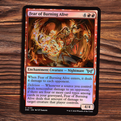 Fear of Burning Alive - FOIL - Duskmourn - Magic the Gathering - Image 1