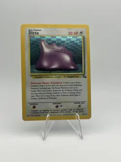 Pokemon Fossil Ditto 3/62 Holo HP - Image 1