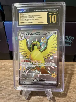 Pokemon TCG Pidgeot Ex Shiny Super Rare 335/190 CGC Pristine 10 Japanese - Image 1