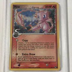 Mew 3/17 Delta Species Inverted Back Error graded PSA 7 (pop series 5, 2007) - Image 3