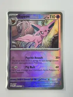 Espeon 033/131 Master Ball Pattern Holo Pokemon SV: Prismatic Evolutions NM - Image 1