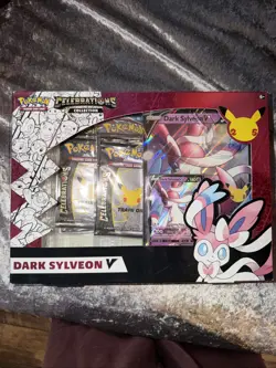 Pokemon TCG: Celebrations Collection Box [Dark Sylveon V or Lance's Charizard V 820650809392 - Image 1