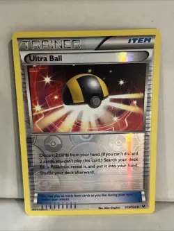Ultra Ball - 113/124 - Uncommon - Reverse Holo NM-Mint Pokemon XY-- Fates Col - Image 1