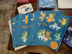 HUGE Pokemon Memorabilia Lot - Dice, Stickers, Deck Boxes, Mini Binders, Etc. - Image 2