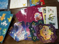 HUGE Pokemon Memorabilia Lot - Dice, Stickers, Deck Boxes, Mini Binders, Etc. - Image 3