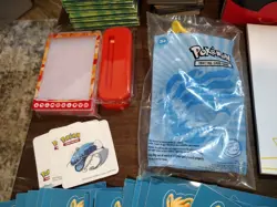 HUGE Pokemon Memorabilia Lot - Dice, Stickers, Deck Boxes, Mini Binders, Etc. - Image 4