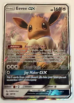 Pokemon Eevee GX Full Art Holo SM178 Black Star Promo - Image 1