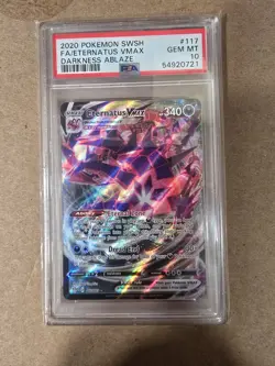 Pokemon TCG Darkness Ablaze: Eternatus VMAX 117/189 Ultra Rare Full Art PSA 10 - Image 1