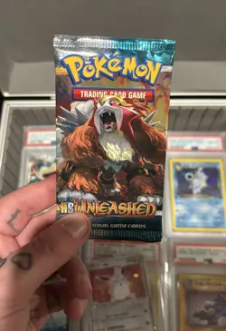 Pokemon HS Unleashed Sealed English Booster Pack (2010) Entei Pack - Image 1