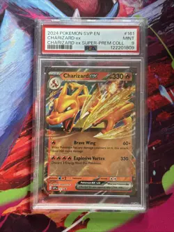 Pokemon TCG Charizard EX Scarlet & Violet Super Premium Collection PSA 9 Mint - Image 1