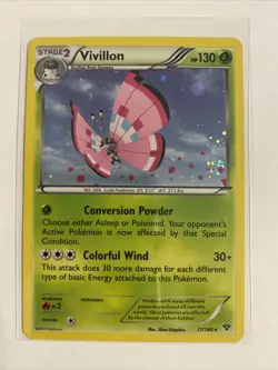 Pokemon TCG Vivillon (Meadow [Pink]) Pokemon Promos 17/146 Holo Promo - Image 1
