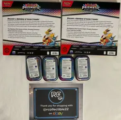 Pokemon TCG Prismatic Evolutions LOT 14 total Pokemon Booster Packs NEW & SEALED - Image 3