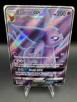 Espeon GX Full Art 140/149 Pokemon TCG Sun & Moon Base Set Holo Near Mint - Image 1