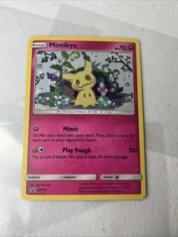 Mimikyu SM163 Holo Black Star Promo Pokemon 2019 Sun & Moon TCG - Image 2
