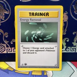 Energy Removal 92/102 1st Edition LP English Pokemon Base Set - Image 1