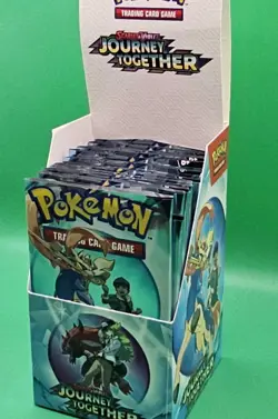 Pokemon TCG: Journey Together 18 Pack Half Booster Box (Opened/Hits Removed) - Image 4