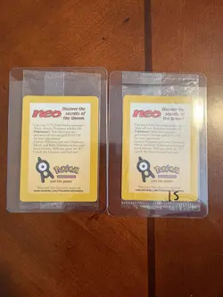 1X- Entei #34 Reverse Holo 2001 Pokemon Neo Discovery Black Star PROMO SEALED!!! - Image 1