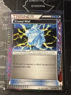 Pokemon - Crystal Wall - 139/149 - BW Boundaries Crossed - Holo - Rare Ace NM - Image 1