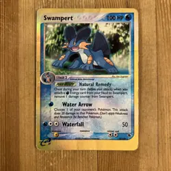 Pokemon TCG Swampert EX Ruby and Sapphire 23/109 Reverse Holo Rare DAMAGED - Image 1