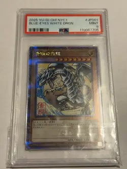 Yu-Gi-Oh! 2025 NYC1-JP001 Blue-Eyes White Dragon PSA 9 - Image 1