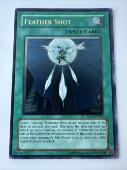 PT12 YUGIOH FEATHER SHOT EEN-EN042 ULTIMATE RARE - Image 1