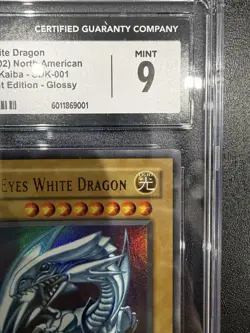 CGC 9 Yugioh! Blue-Eyes White Dragon SDK-001 1st Edition Ultra Rare - Image 4