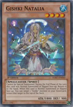Gishki Natalia - HA07-EN040 - Super Rare - Unlimited Edition - Near Mint - Image 1