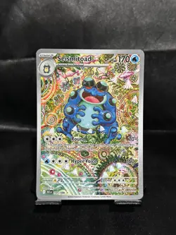 Pokemon TCG Seismitoad 105/086 Black Bolt Illustration Rare Holo Card NM IR ENG - Image 1