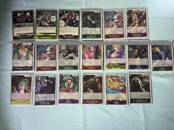 One Piece OP13 Rare Card Lot Of 19 Cards - Image 1