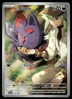 Pokemon TCG SV: Scarlet & Violet Promo Cards #189 N's Zorua NM - Image 1