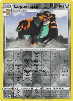 Pokemon TCG Card - Copperajah Reverse Holo 137/202 | Sword & Shield | NM/MINT! - Image 1