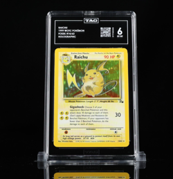 Raichu 14/62 Holographic TAG 6 Excellent-Mint Pokemon Card 1999 WOTC - Image 1