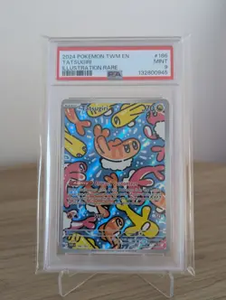 Pokemon TCG Tatsugiri Holo Card Twilight Masquerade 186/167 PSA 9 - Image 1