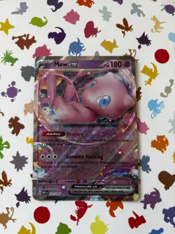 Pokemon TCG Mew Ex Scarlet & Violet 151 Holo Double Rare Card 151/165 NM - Image 1