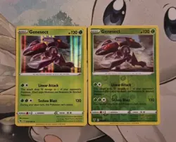 Pokemon Card Genesect 016/185 Holo Rare & Reverse Vivid Voltage Bundle Set - Image 1