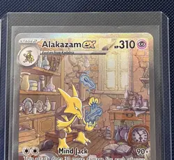 Pokemon TCG Alakazam EX 151 Holo Card Scarlet & Violet 201/165 - Image 3