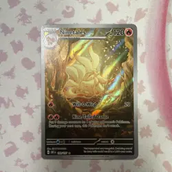 Pokemon TCG Obsidian Flames Ninetails Illustration Rare Holo Card 199/197 NM - Image 1