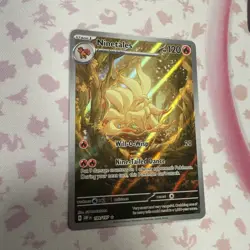Pokemon TCG Obsidian Flames Ninetails Illustration Rare Holo Card 199/197 NM - Image 2
