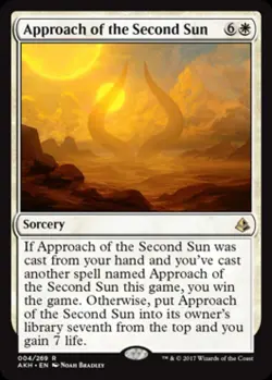 MTG English Approach of the Second Sun NM Foil Amonkhet - Image 1