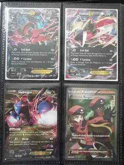 Pokemon Holo XY EX Trainer Lot 9 Cards Yvelta Cara Kukui Darkrai Promo Nm/LP - Image 3