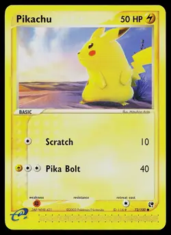 Pokemon Card - Pikachu Sandstorm 72/100 Common - Image 1