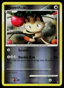 Pokemon Card - Meowth Supreme Victors 114/147 Common Reverse Holo - Image 1