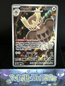 Pokemon Card Noctowl SVP 141 Stellar crown Black Star Promo NM - Image 1