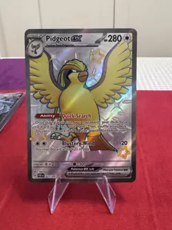 221/091 Pidgeot ex - Paldean Fates - Ultra Rare - Pokemon Card TCG 15 - Image 1