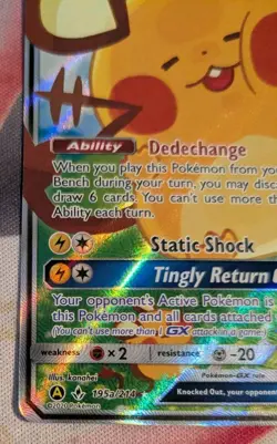 Dedenne GX - 195a/214 - Pokemon Sun & Moon Promo Alternate Art Rare Card NM - Image 2