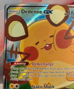 Dedenne GX - 195a/214 - Pokemon Sun & Moon Promo Alternate Art Rare Card NM - Image 5