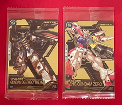 Gundam ARSENAL BASE Card PR-208,209 WING GUNDAM GUNDAM DEATHSCYTHE BANDAI JAPAN - Image 1