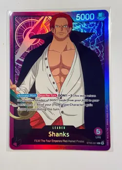 ST05-001 Shanks-Leader-Foil-One Piece TCG Card-English - Image 1