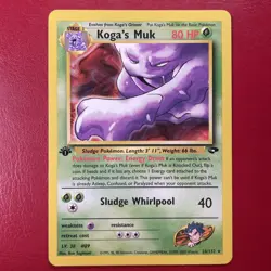 Koga's Muk 26/132 Gym Challenge Regular First Edition Pokemon Card - Image 1