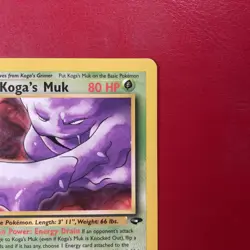 Koga's Muk 26/132 Gym Challenge Regular First Edition Pokemon Card - Image 3